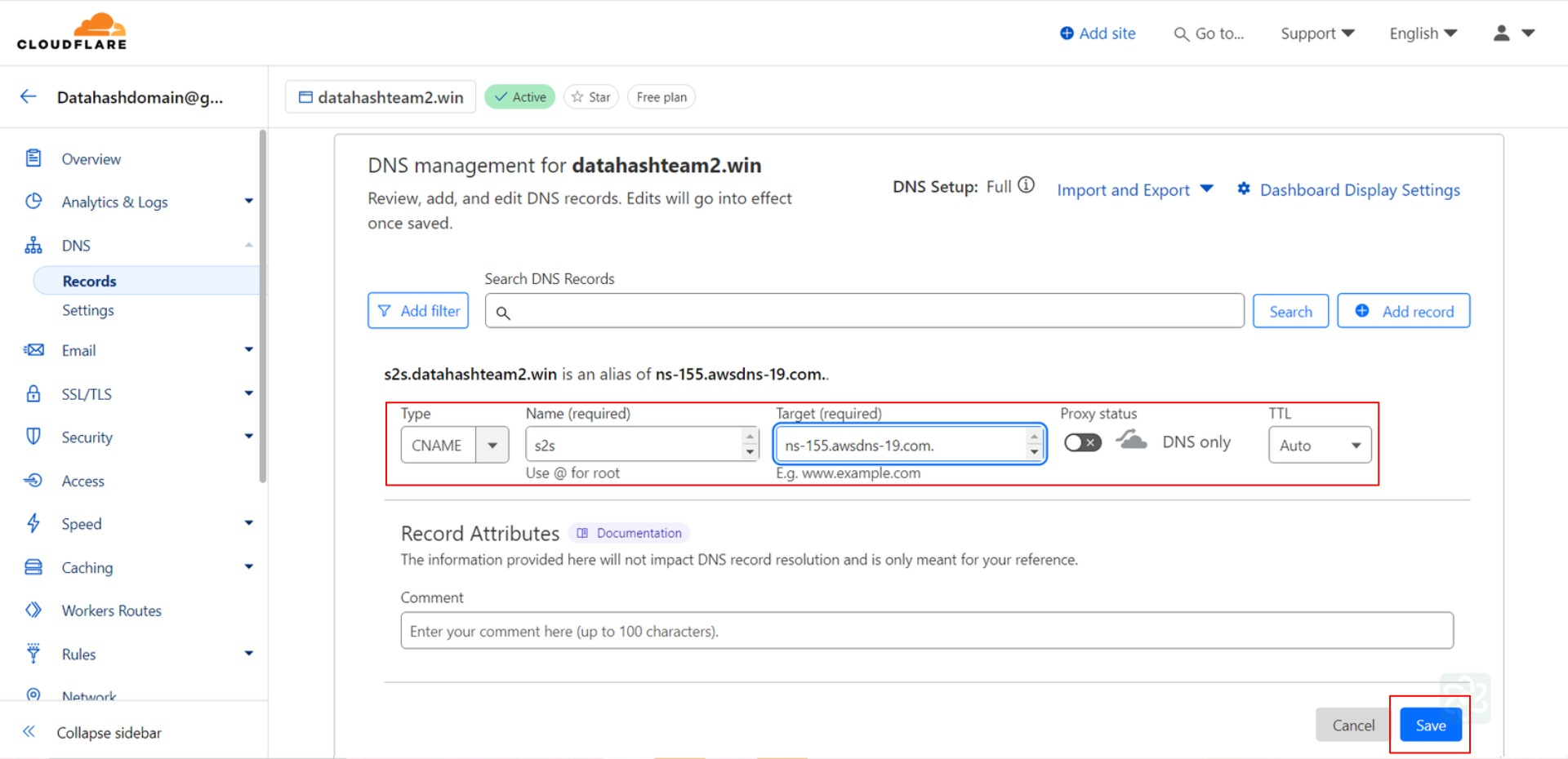 How to Add CNAME (DNS) records set-up on Cloudflare DNS Manager