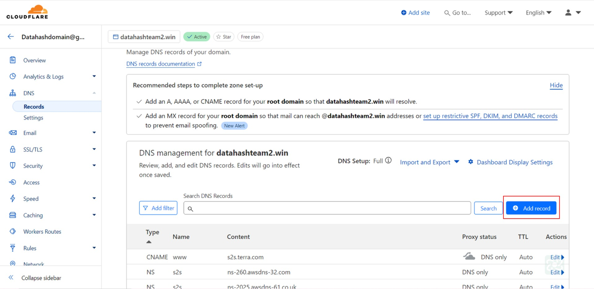 How to Add CNAME (DNS) records set-up on Cloudflare DNS Manager
